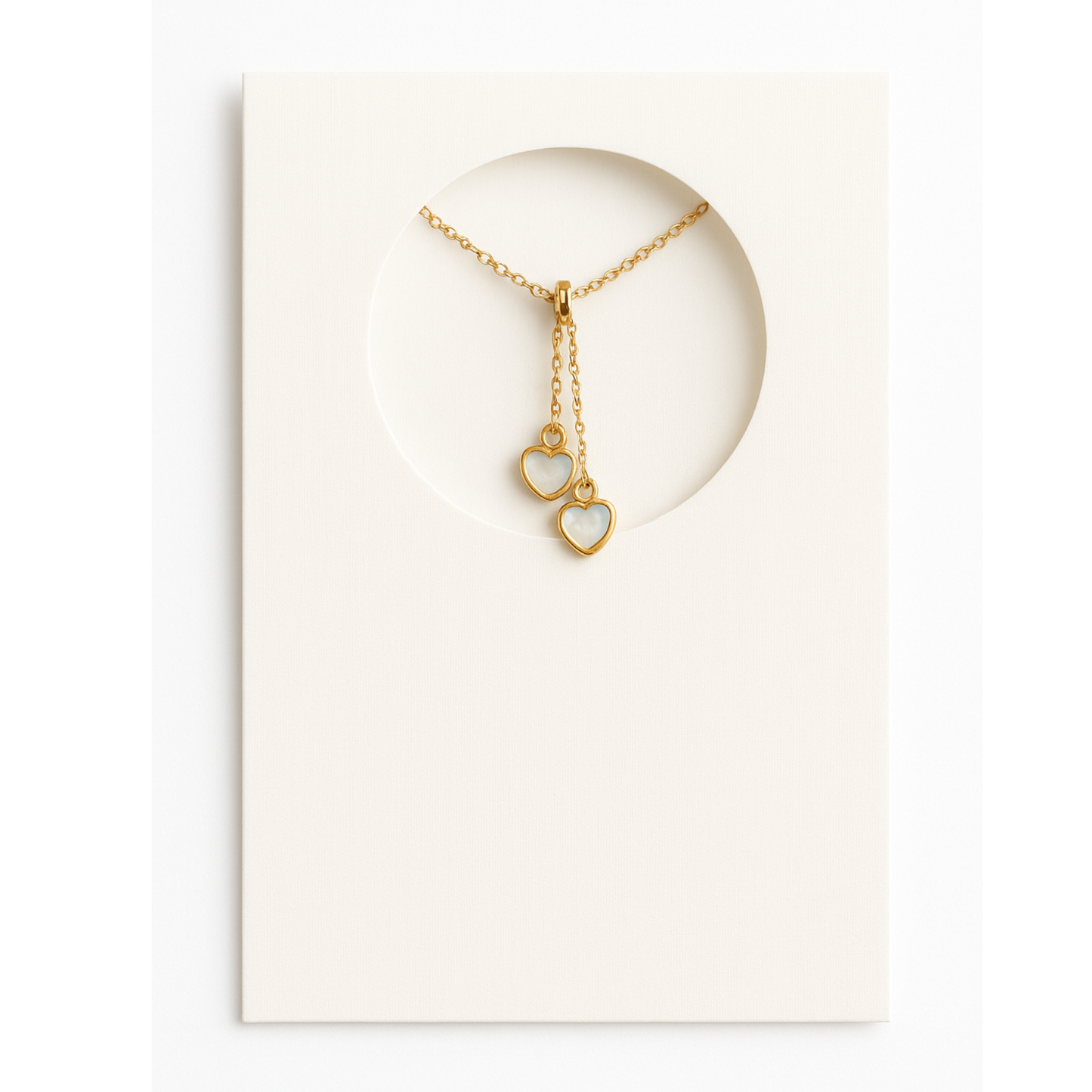 Cute Hearts Necklace – Dainty Pendant Jewelry Gift for Her